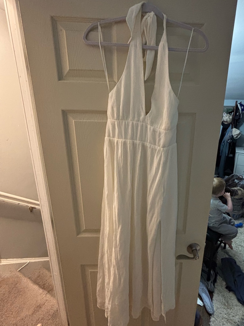 Abercrombie Plunge Halter Maxi Dress - Picture 3 of 3